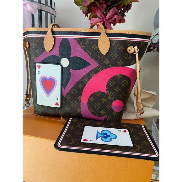 Louis Vuitton Game On MM Neverfull w/pouch NEW - Picture 2 of 4